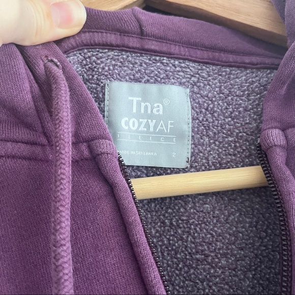 Tna Cozy Fleece Boyfriend Zip Up - Picture 2 of 2